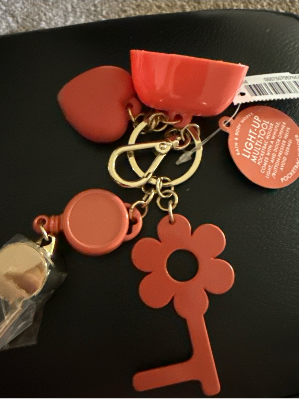 Bath & Body Works Coral Multi-Charm Key & Holder